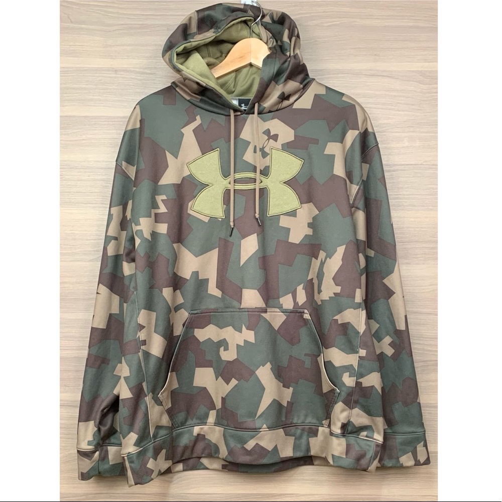 Under Armour Camouflage Green Hoodie L
